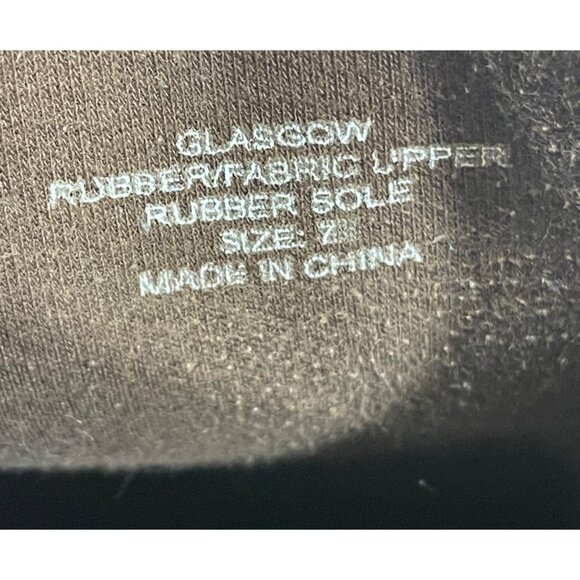 Banana Republic Rain Boots Brown Houndstooth Rubber Sole Size 7 Glascow (READ) - Picture 11 of 12